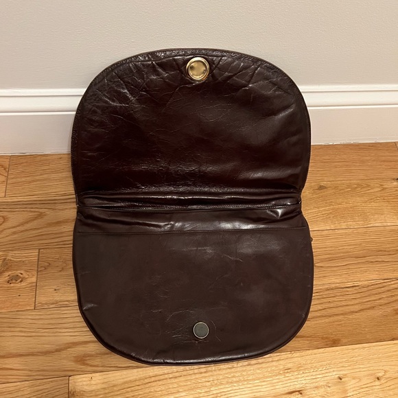 Vintage Brown Leather Bloomingdales Purse made in Italy - Picture 6 of 14
